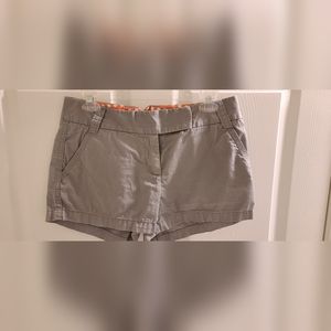 J Crew Chino Grey Shorts Size 6
